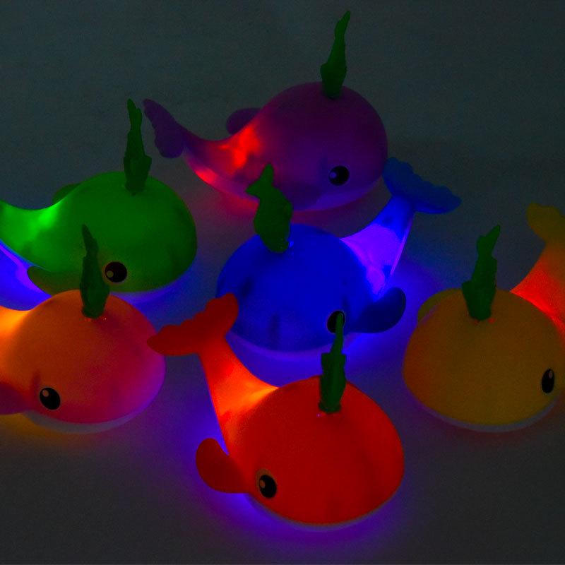 Magnetic Light-up Fishing Float & Bath Toy Set - Dolphin, Shark, Fish, Whale