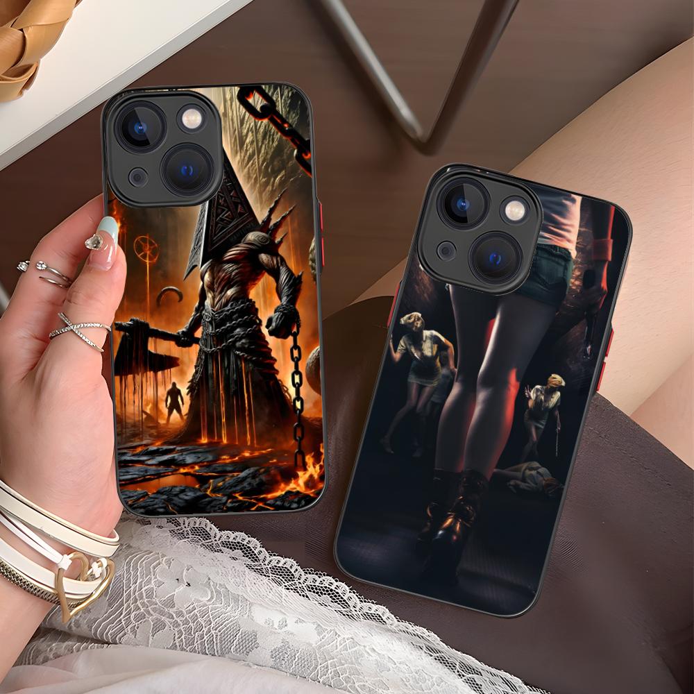 Mobile Silent Hill Phone Case for iPhone 16 15 14 13 12 11 X XR XS 8 7 Pro Max Plus Mini Colour Printing Silicone Cover Pretty