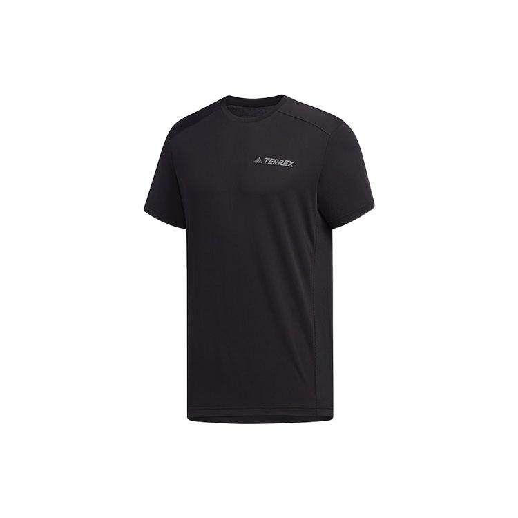 adidas Xplr Act Ss T Casual Sports Round Neck Pullover Short Sleeve Black Men s DW4195 XL