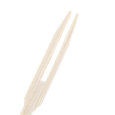 50 peças de bambu puro descartável garfo de frutas de madeira sobremesa coquetel garfo conjunto festa casa decoração utensílios de mesa suprimentos