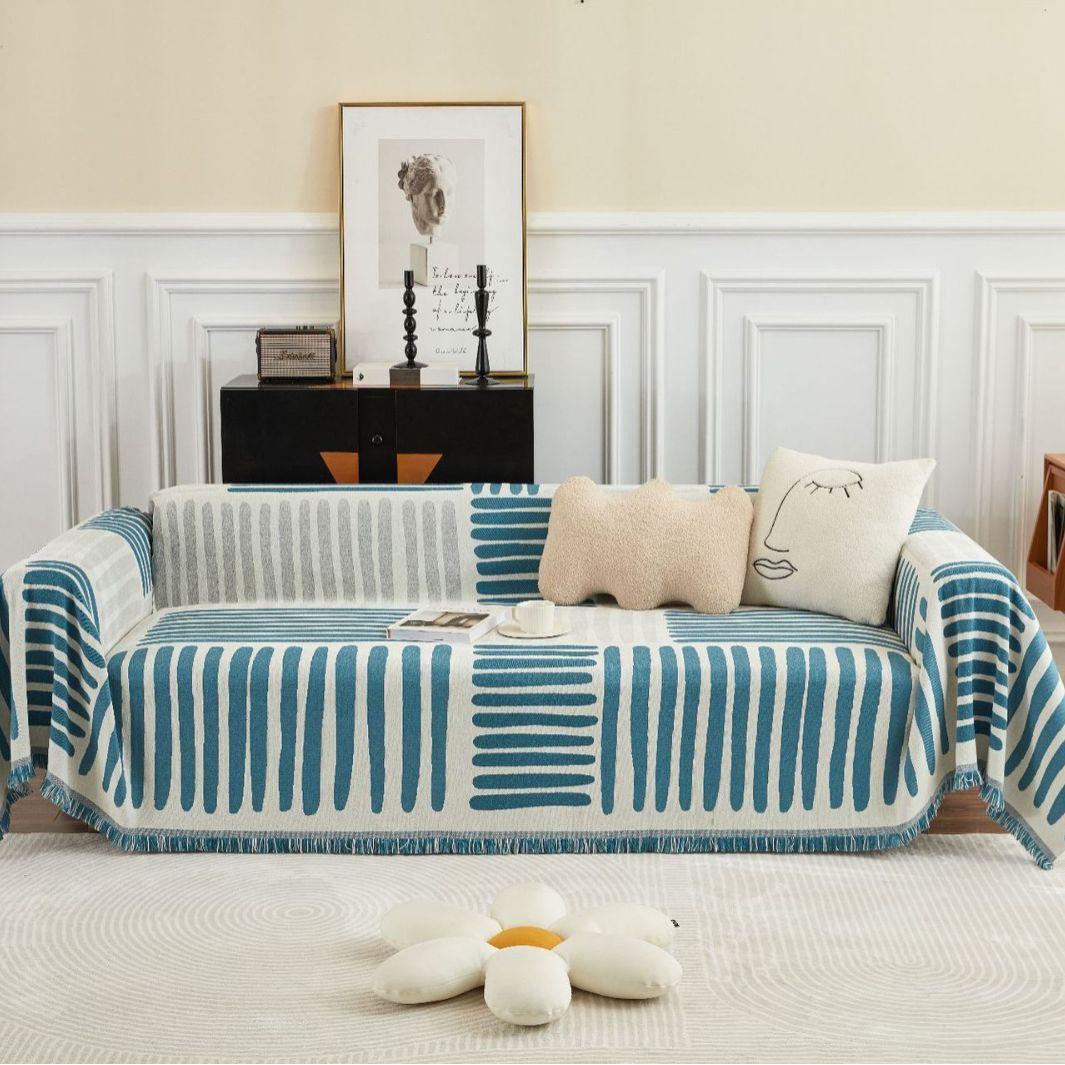 

Полотенце для дивана Многофункциональный чехол Геометрический Современный Простой Толстый Чехол для дивана Пыленепроницаемый 130*180