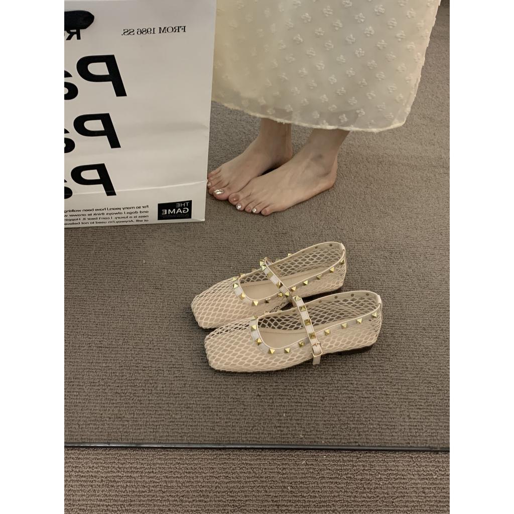 XINZHOU Temperament Gentle Design Sense Commuting Single Shoes Women's Shoes 2025 Chinese New Year with Skirt Evening Grandma Shoes