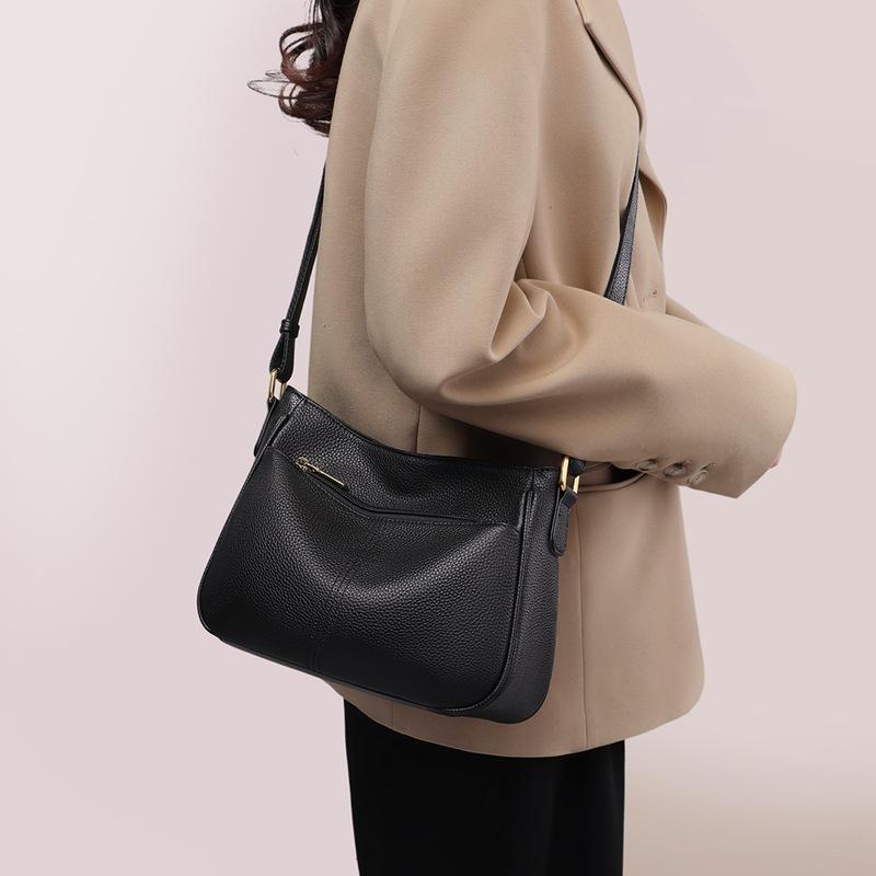 

Bag New Leather Women s Bag Satchel Underarm Bag Summer Large Capacity Oblique Shoulder Bag Mom Bag чёрный