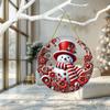 Christmas Snowman Santa Claus Acrylic Christmas Decoration Hanging Ornament Sun Catcher Pendant