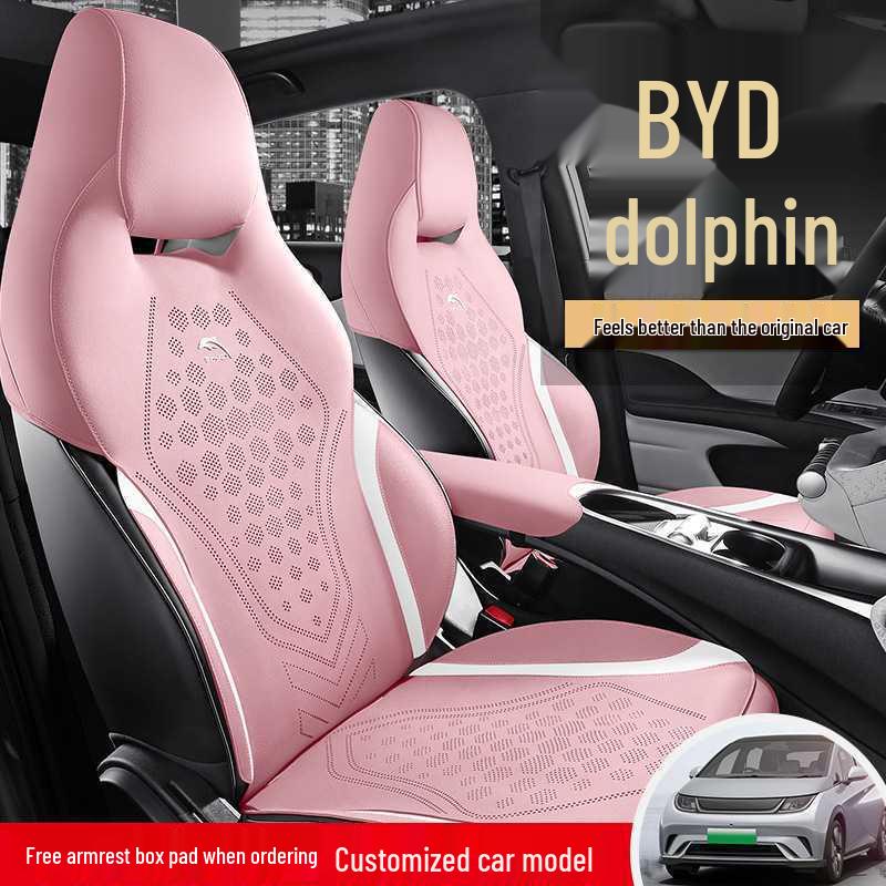 Fashion Edition 2025 Dolphin Car Seat Cushion, 420km Model, Suede Saddle Pad Half-Cover.