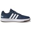 Adidas Neo Hoops 2.0 Round Toe Lace-Up Synthetic Leather Low-Top Retro Basketball Shoes Unisex Sneaker Blue White FY8631