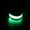 Running Armband Reflective Strips USB Rechargeable Bright Night Light Adjustable LED Band for Cycling Hiking Outdoor Sports Safety Wristband
