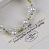 Elegant 2025 Pearl & Small Flower Cat Paw Beaded Bracelet