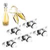 5PCS Stainless Steel Champagne Stopper Wine Drinks Bottle Plug Sealer for Home Bars Use