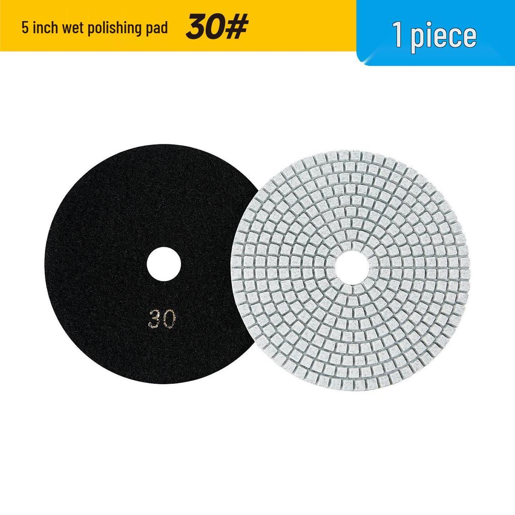 Multi-Size Diamond Water Polishing Pad (5" To 14") for Granite - Fits Angle Grinders