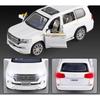Miniaturen 1/32 Toyota Land Cruiser Legierung Off Road Diecast Modell Sound Licht Pull Back Spielzeug Schreibtisch Fahrzeugmodell Ornamente Geschenk
