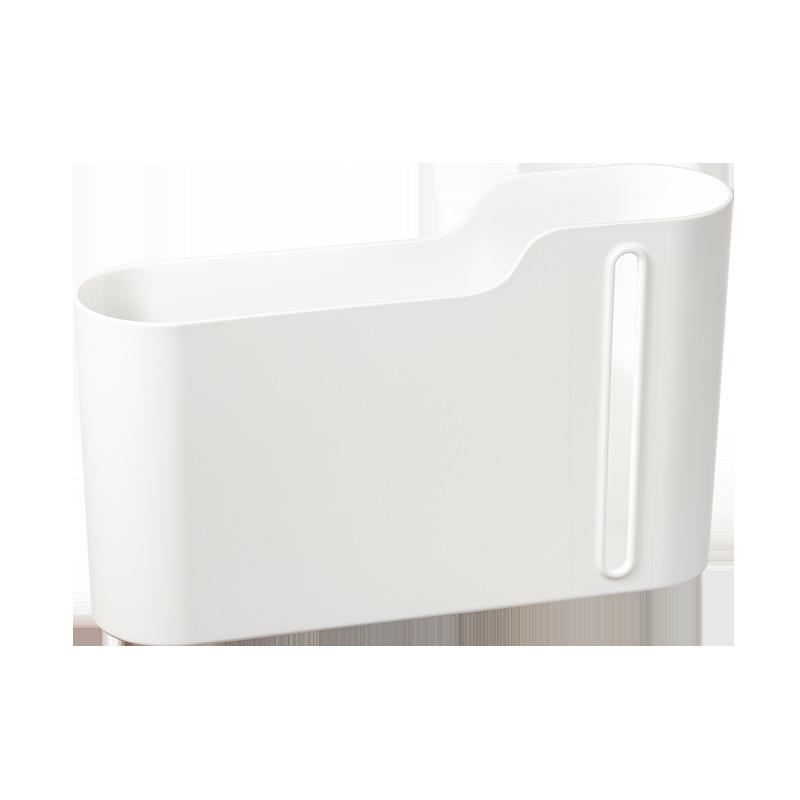 

Wall-Mounted Kitchen Trash Bag Dispenser - No Drilling Required белый