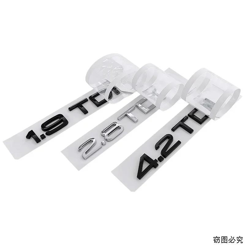 ABS Car Stickers Badge Emblem Tail Decal Styling for Q1 1.9TDI 2.8TDI 4.2TDI Letter A4 A6 A7 A8 S3 S4 S5 S6 Q3 Q5 RS4 Quattro ER3 CFA1
