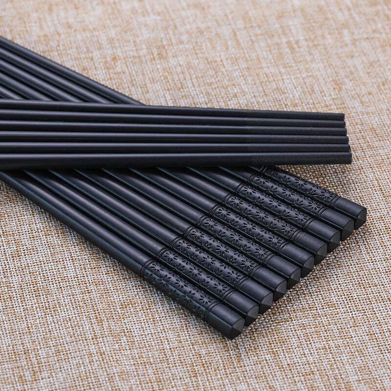 YishuXiang Black Alloy Chopsticks Set