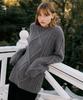 LETTERA Alpaca Wool Cable Knit_3Color