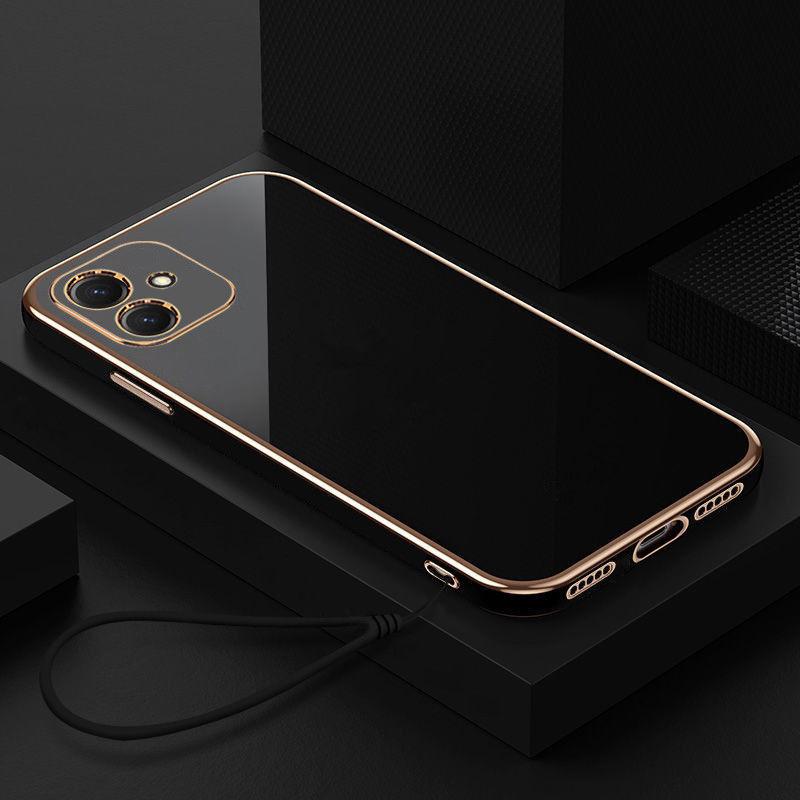 Pro Samsung Galaxy A05 Pouzdro Samsung SM-A055F Pouzdro na telefon Rovný okraj Galvanické pokovování Nárazuvzdorný Silikonový Zadní Měkký Kryt