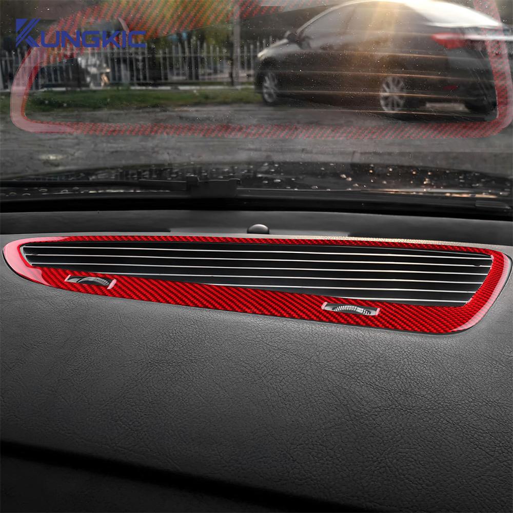 Real Soft Carbon Fiber Sticker For Alfa Romeo 159 2005-2018 2019 2020 2025 2025 2025 LHD RHD Car Instrument Air Outlet Frame