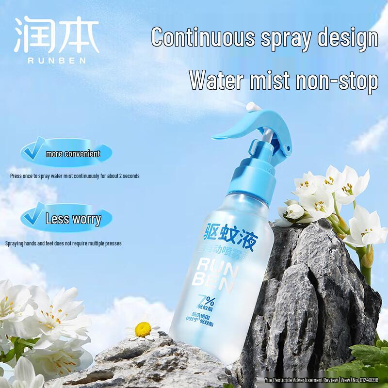 RUNBEN Mosquito Repellent & Kids Floral Water Set