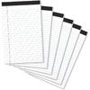 LABUK 6pcs Legal Pads 5x8 College Ruled, 30 Perforated, Double-sided Sheets, Perfect for Work, Study, and Daily Lists
