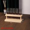 Walnut Wood Test Tube Rack Multifunction Desk Pencil Organizer Pen Holder Phone Stand Stationery Storage Office School Supplies