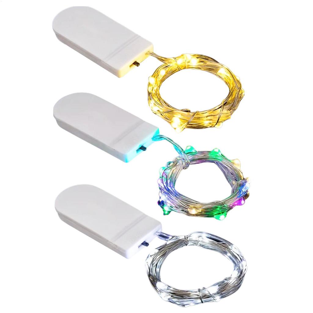 1pcs LED String Lights Battery Powered Colored Atmosphere Fairy Garlands Light For Outdoor Room Wedding Party Festival Decors