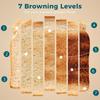 2 Slice Toaster with 7 Browning Levels, Reheat, Defrost and Cancel Functions