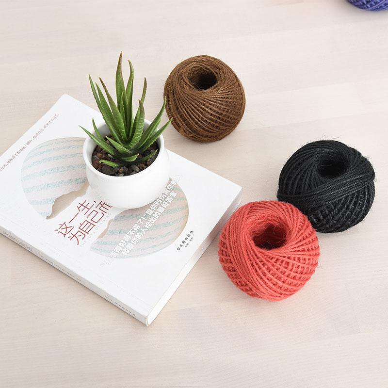 Handmade Hemp Rope, Multi-Colored Decorative Rope, Retro Woven Binding Rope Diy Photo Wall, The Wonder Of Colored Wool Ball Sails
