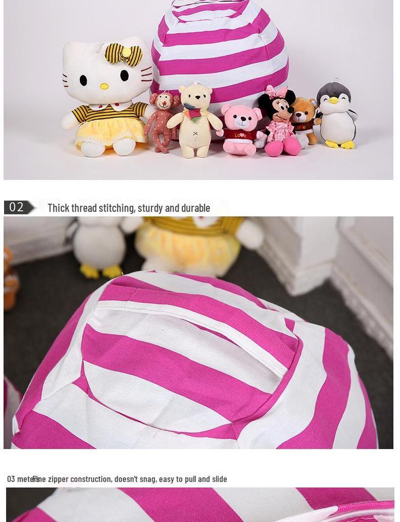 Canvas Plush Toy & Quilt Storage Bag - Multi-Functional Travel & Moving Pack, Large Size