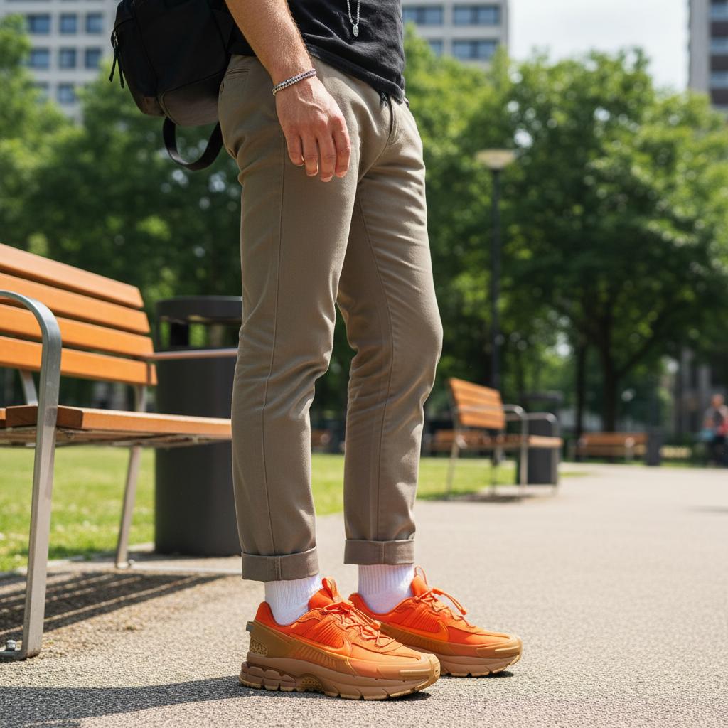 Nike Zoom Vomero Roam Safety Orange Men Sneakers Gum-Light-Brown Flax Hyper-Violet FV2295-800
