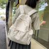 1pcs Women's backpack Drawstring Solid Color Backpacks Design Women's Soft Solid Color Simple Versatile Backpack