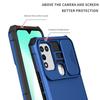 KEYSION Shockproof Case for Infinix Hot 11 Play 10 Push Pull Camera Protection Live Stand Phone Cover for Hot 11S NFC 10i 10S