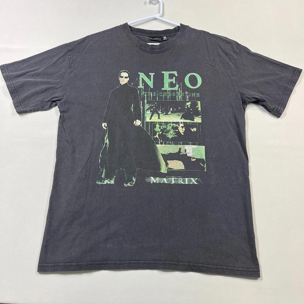 The Matrix T Shirt Neo Movie Graphic Tee Sci-Fi Genuine Mens Medium M