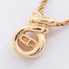 Used CD Logo Necklace Gold Plated Gold Used