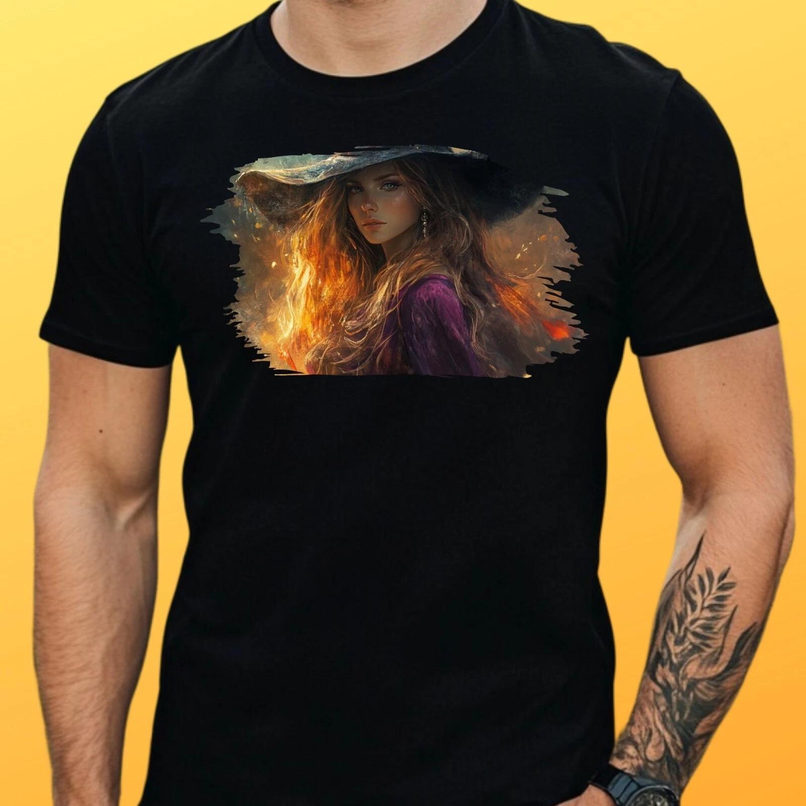 T-Shirt Herren Hexe Motiv Baumwolle Größe S bis 5XL XXL