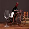Creative Wine Bottle Holder Wine Rack for Single Bottle Three-wheeled Car Shaped Wine Organizer Stand Countertop Dis