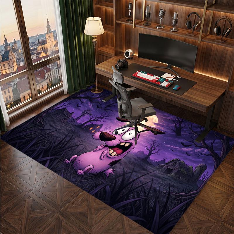 Courage the Cowardly Dog Rug Soft Thick Non Slip Floor Carpet for Bedroom Living Room Home Decor
