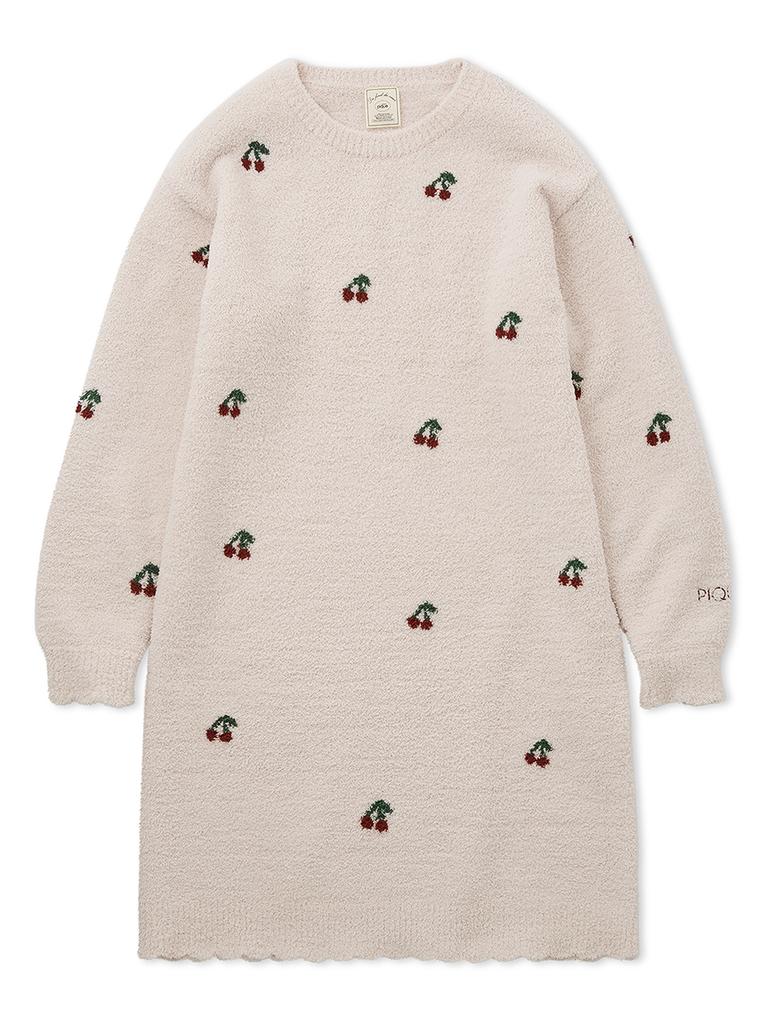 GELATO PIQUE Cherry Pattern Jacquard Dress Pwno245062