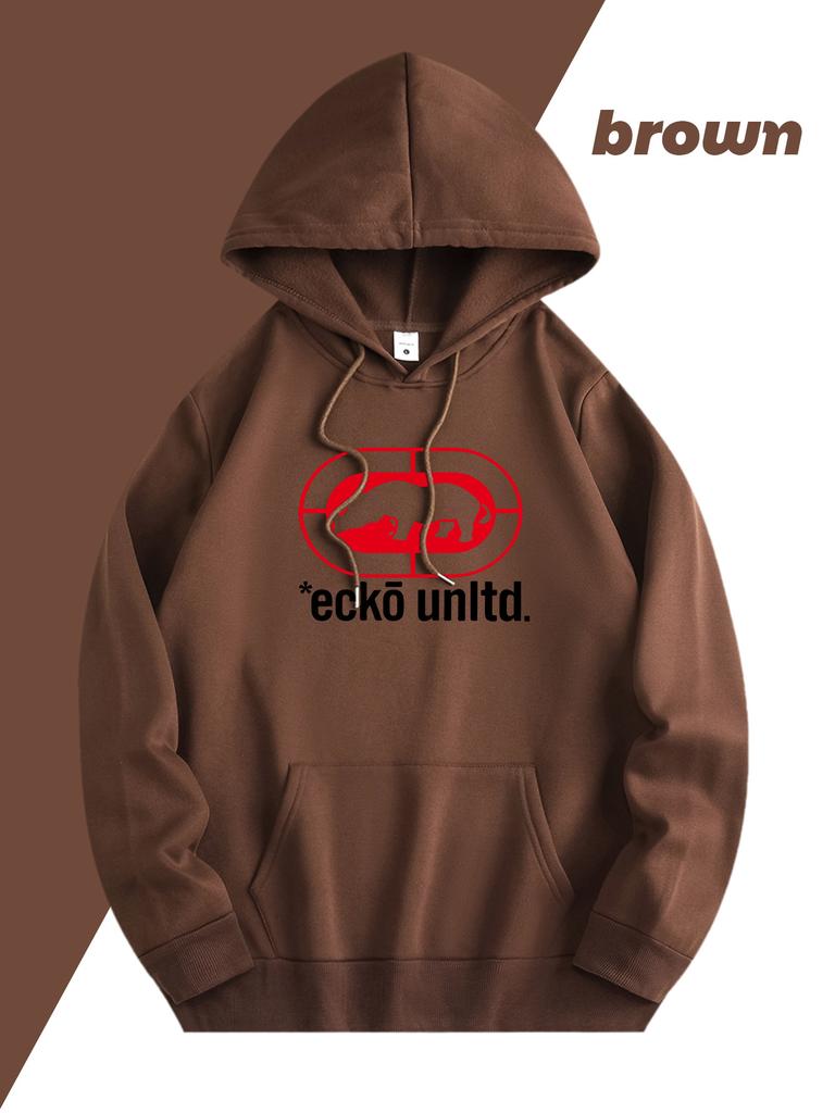 Men's Fleece Lined Hoodie Adjustable Drawstring Hood Kangaroo Pocket Season Casual Streetwear Sweatshirt Sporty Outdoor Apparel