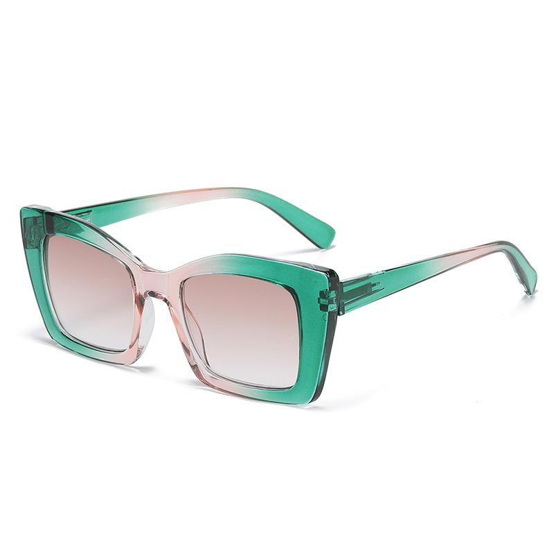 Women's Large Frame Progressive Color Lens Reading Glasses Durable Comfortable PC HD Eye Protection Eyeglasses 0 TO +4.0