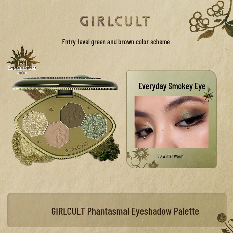

Girlcult Компендиум лекарственных средств Палитра теней для век из четырех цветов