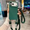 Für iPhone 17 Pro Lanyard Hülle Crossbody Strick-Lanyard Candy Weiche Handyhülle iPhone 17 Pro Max 16 15 14 Plus 13 12 Mini 17Air