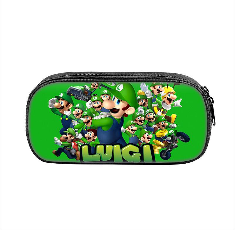 Super Mario Bros Pencil Case With Nylon Material For Students And Kids