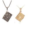 Flip books cross necklaces for Women and men, Gothic style pendants European and American fashion charm chain personalized Jewelry Gift