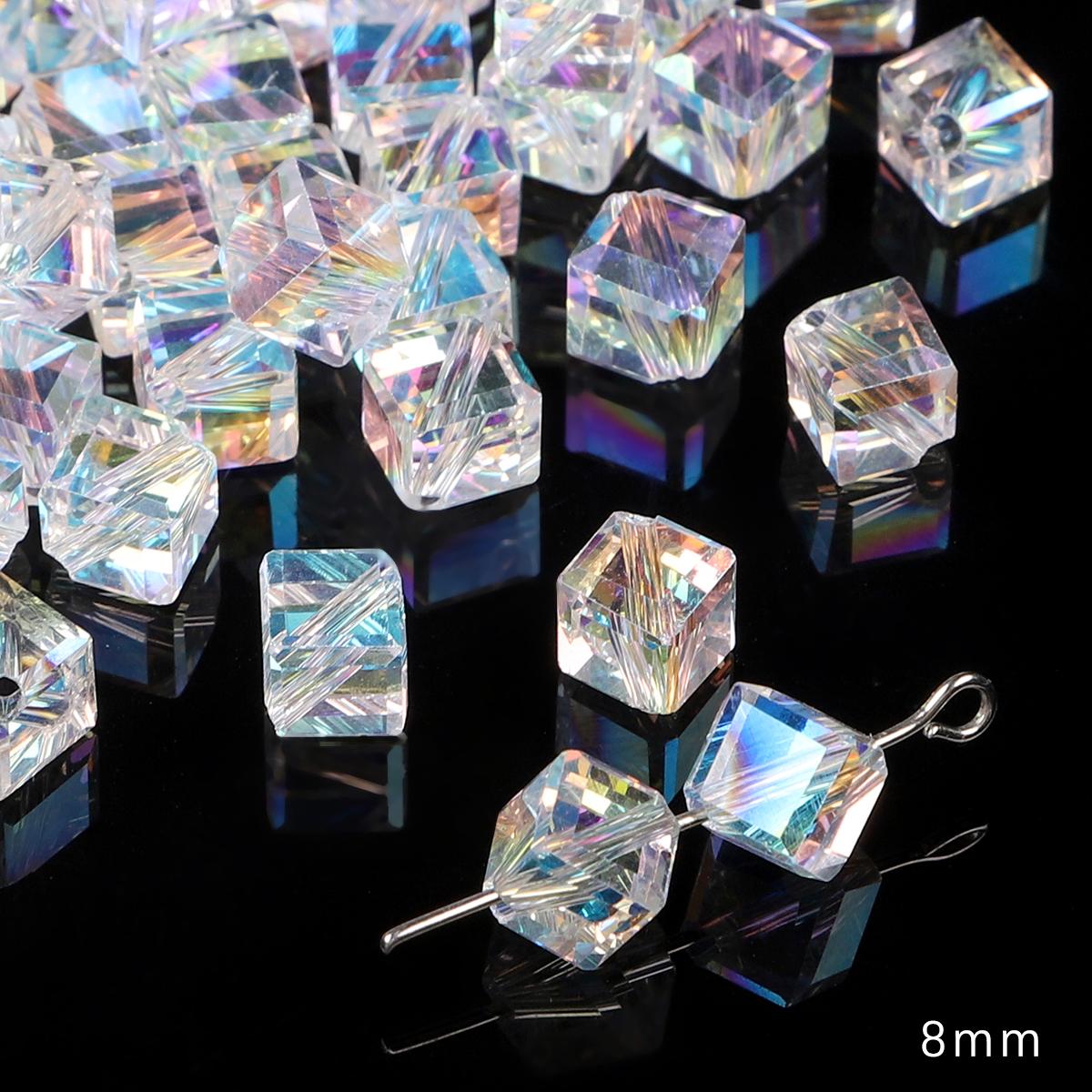 

Хрустальные бусины различной формы, блестящие прозрачные стеклянные бусины для изготовления ювелирных изделий, браслет, ожерелье, серьги 8mm 10pcs