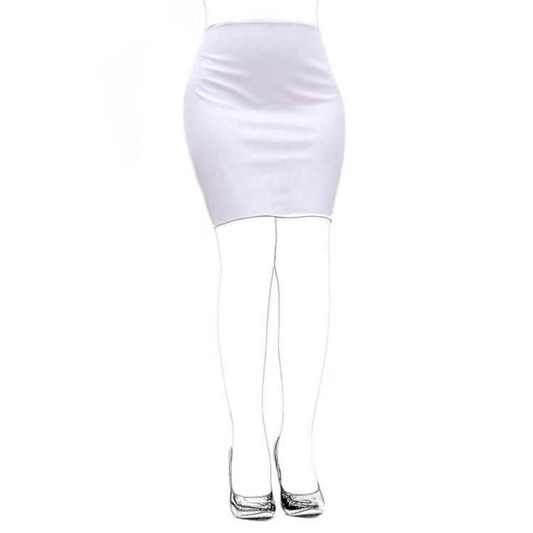 Aisile Erotyczna Czarna Mini Spódniczka Bodycon z PU z Odkrywającym Pośladki Designem do Dominacji na Zewnątrz.