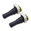 D651-61-240 2Pcs Cooling Heater Water Hose Connector Fit for Maz-da 2 DE 3 BL 5 CR CW 6 GG GH 2008 2009 2010
