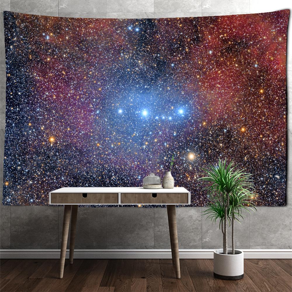 Star Cluster Planet Night Sky Astronomy Universe Landscape Tapestry Wall Hanging Mystical Witchcraft Psychedelic Home Decor