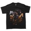 Kolaż Koni Grafika Miłośnika Koni dla Mężczyzn Kobiet Chłopców Dziewcząt T-Shirt