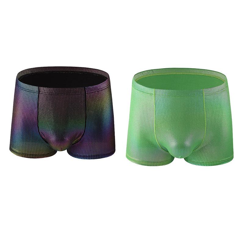 Men's Underwear Mid Waist Sexy Youth Men's Plus Size Comfortable Breathable Flat Corner Shorts