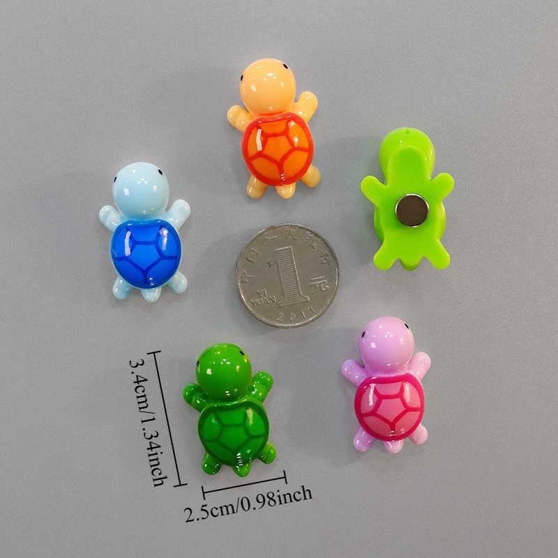 5/10pcs Mini Size Cute Turtle Refrigerator Magnet Kitchen Office Whiteboard Decoration Tortoise Refrigerator Magnet
